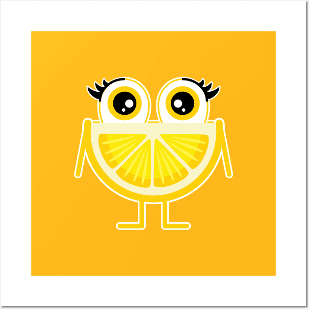 Funny Lemon Wall Art by tjasarome